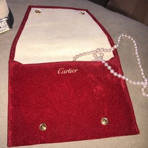 Cartier jewelry pouch 6”x4” ♥️